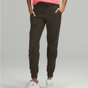 Lululemon Dance Studio Mid Rise Joggers in Dark Olive